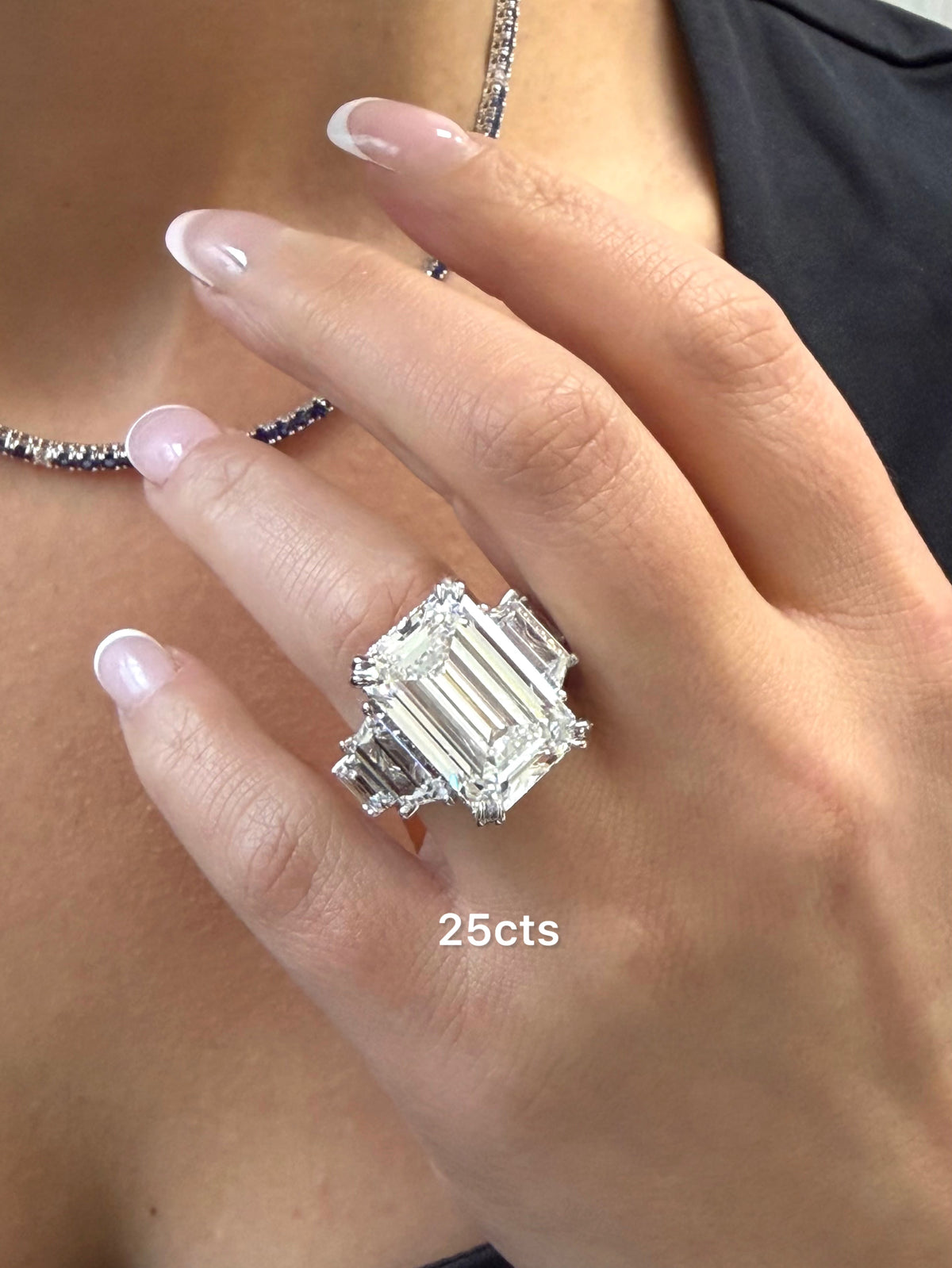 Lab-Grown Emerald Cut Diamond Fashion Ring