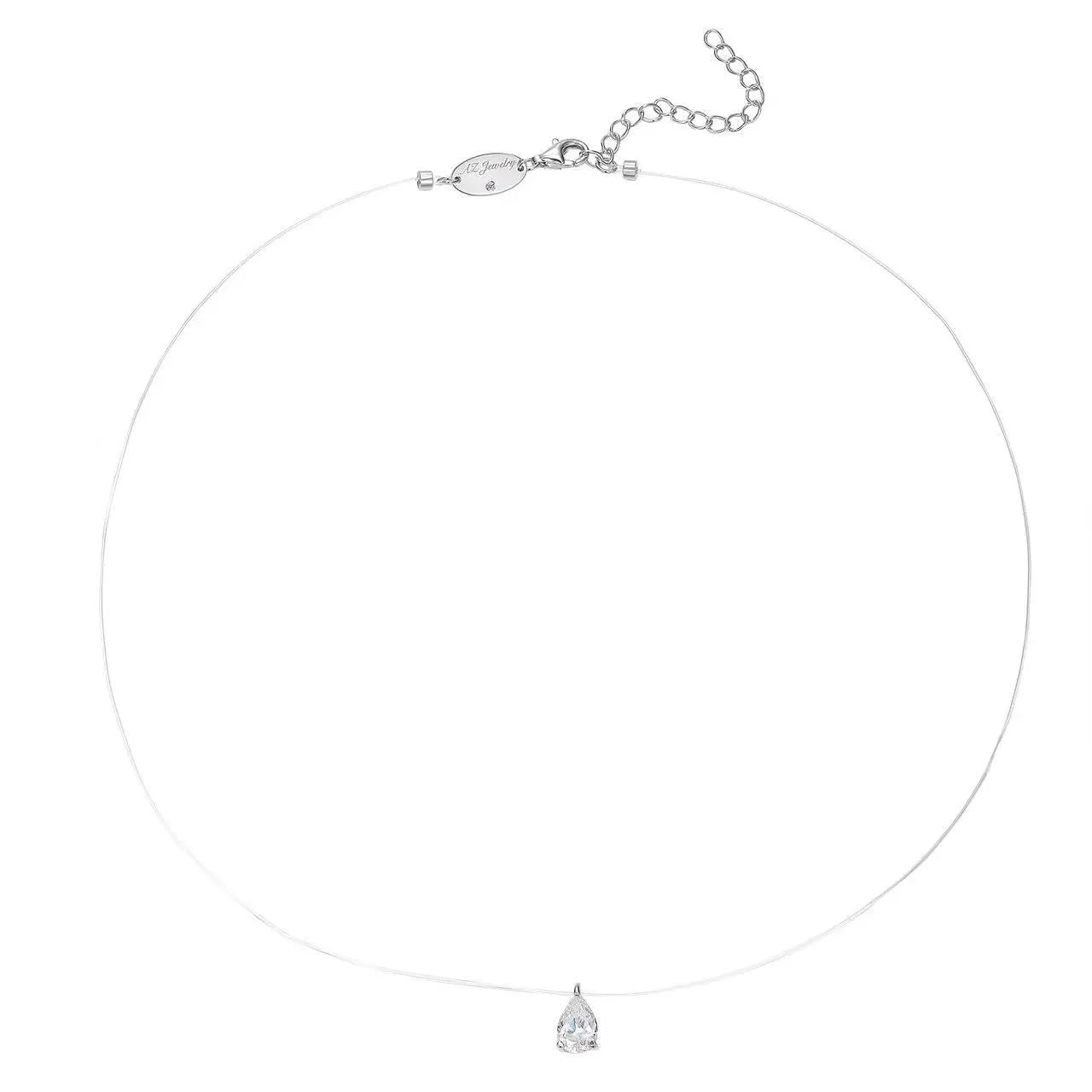 Illusion Drop Necklace Diamond Crystalline