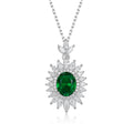 Imperial Emerald Crown Necklace