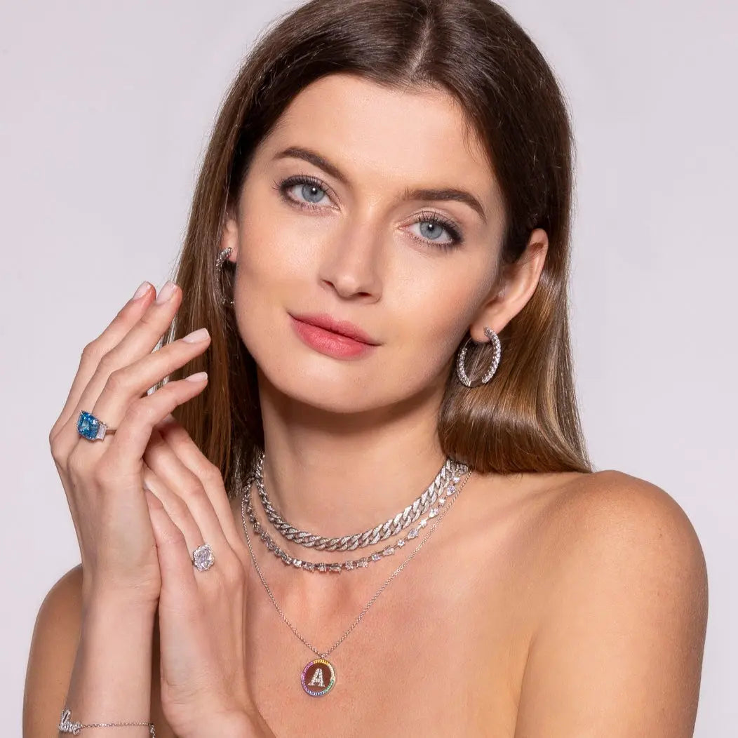 Inside Out 1.25ctw Diamond Crystalline Hoops