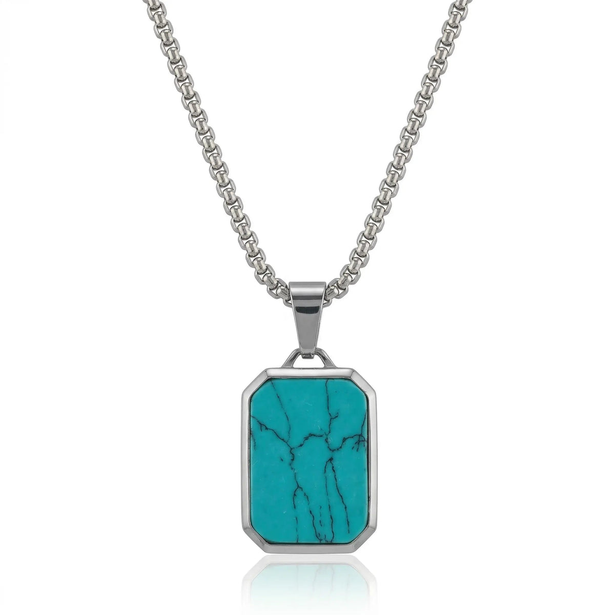 Jade Core Tag Necklace