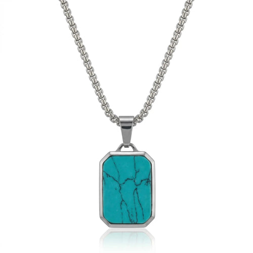 Jade Core Tag Necklace