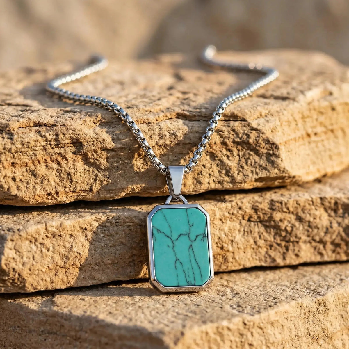 Jade Core Tag Necklace