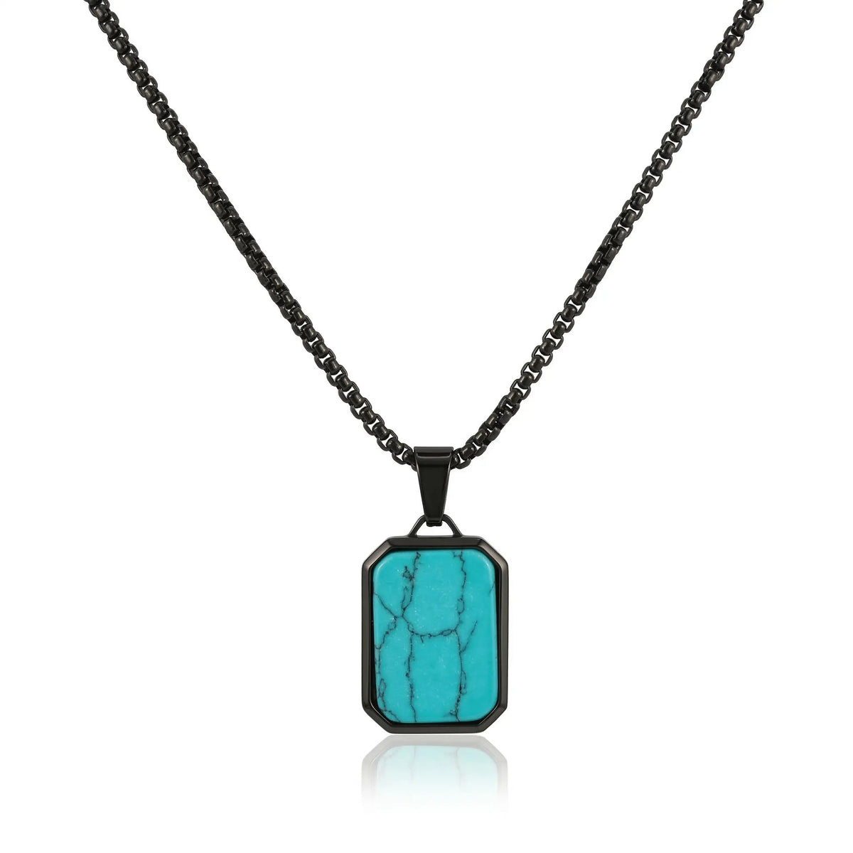Jade Core Tag Necklace