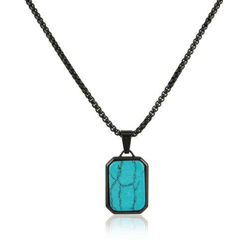 Jade Core Tag Necklace