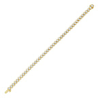 Lab-Grown Oval Bezel Tennis Bracelet