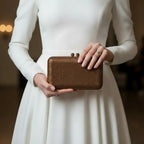 Joie de Vivre Clutch in Brown