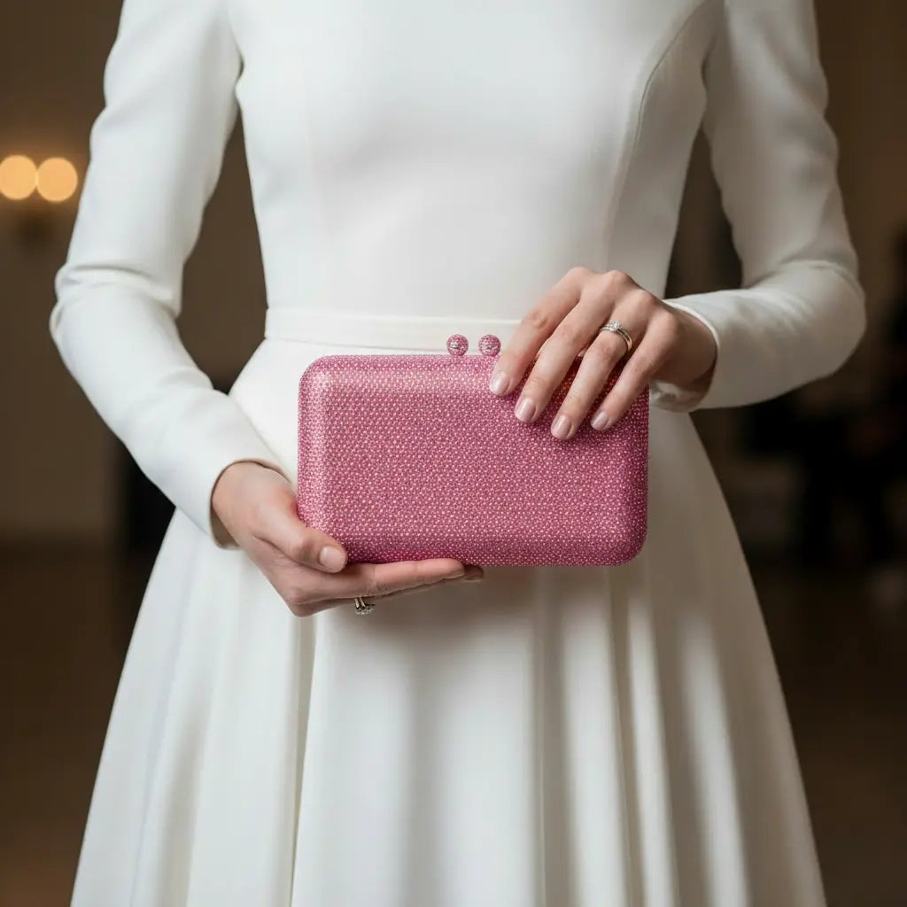 Joie de Vivre Clutch in Pink