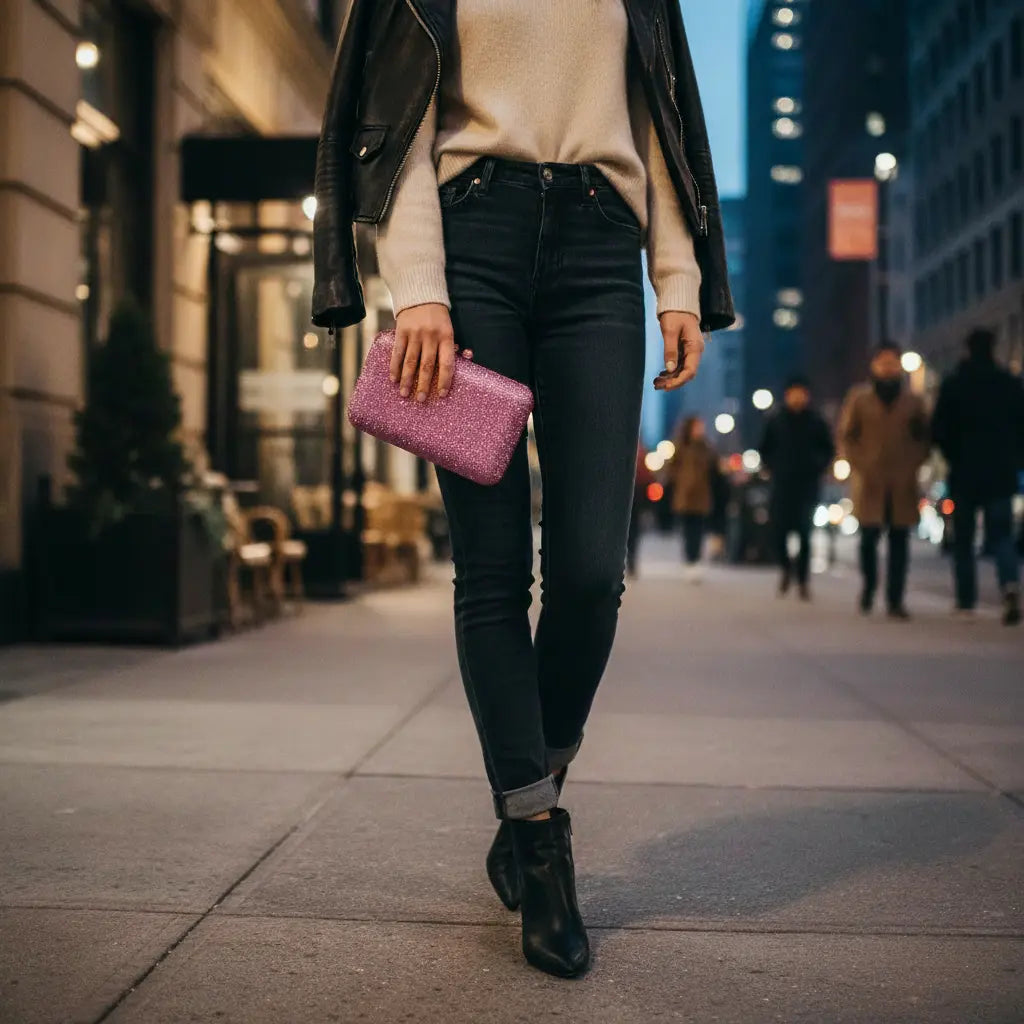Joie de Vivre Clutch in Pink