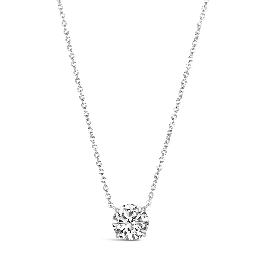 Just Like Diamond Only Better Necklace in 1 Carat