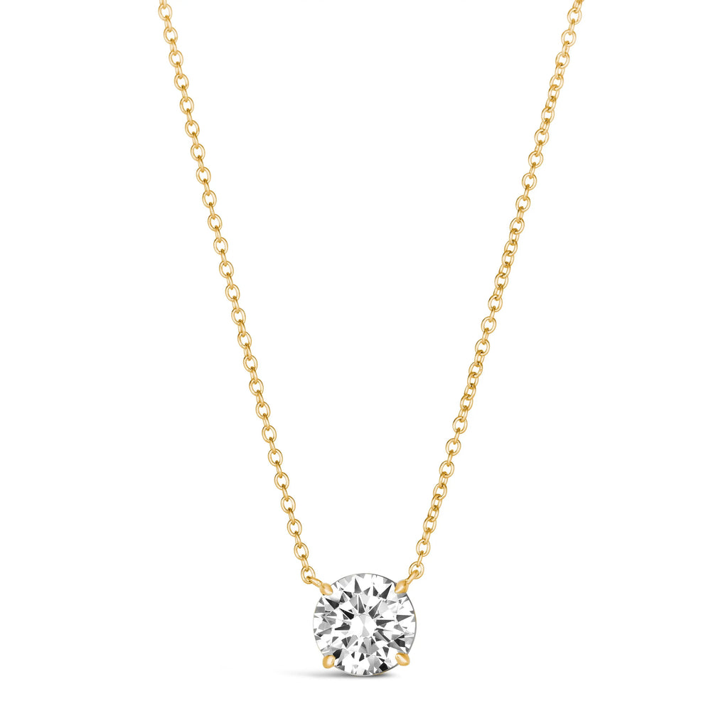 Just Like Diamond Only Better Necklace in 3 Carat