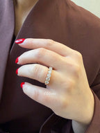 Lab Grown 7 Stone Round Diamond Band