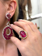 Ruby Three Stone Ring