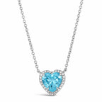 Kaia Heart Necklace in 4 Carat Crystalline