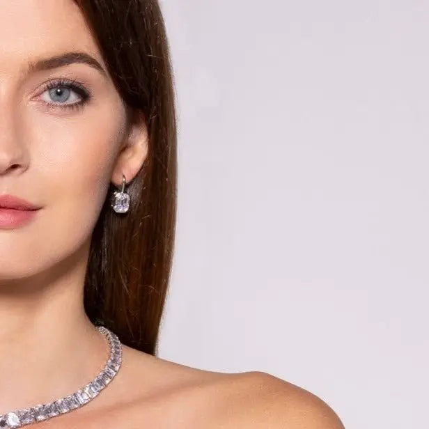 Kelly Diamond Crystalline Drops In Platinum