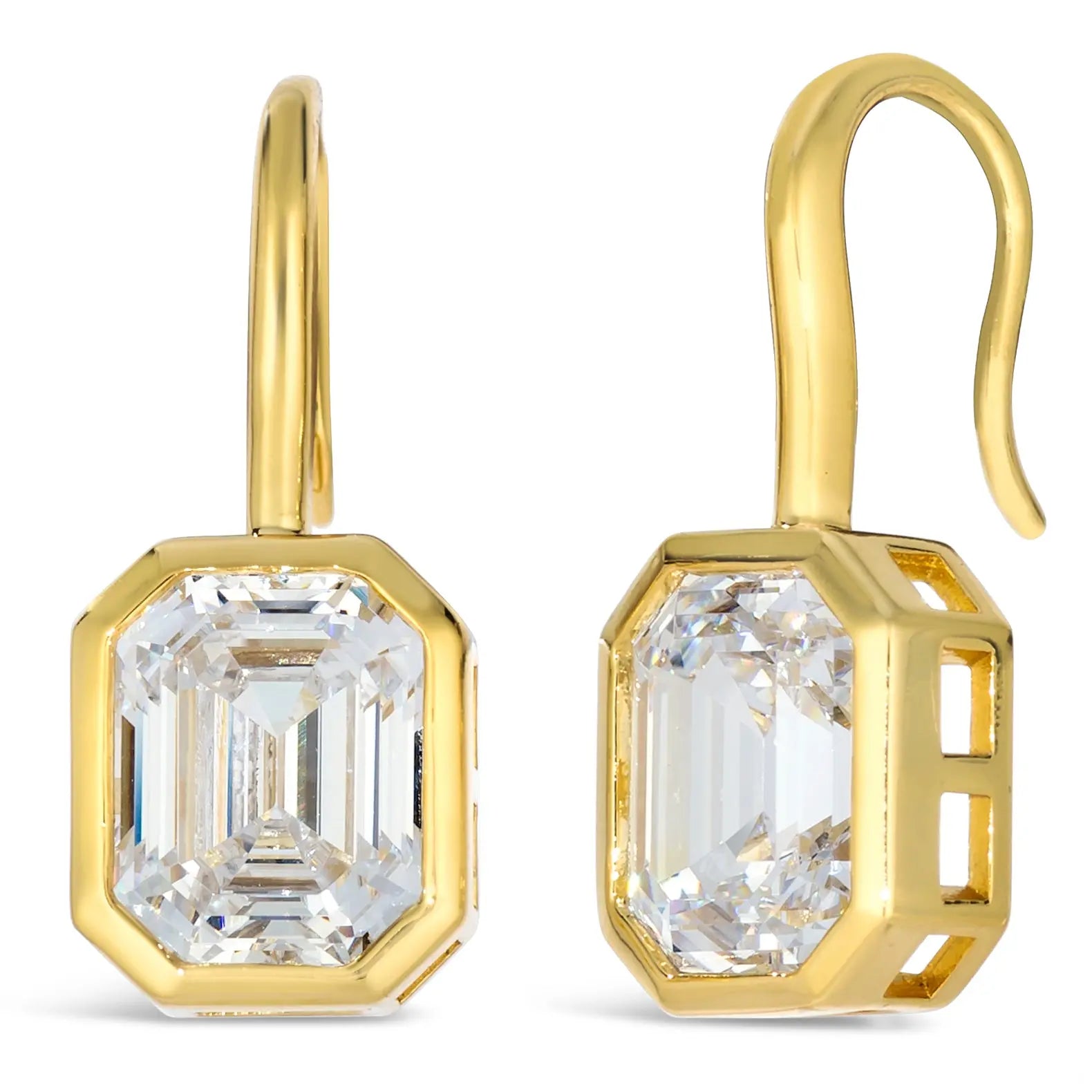 Kelly Diamond Crystalline Drops in Yellow Gold