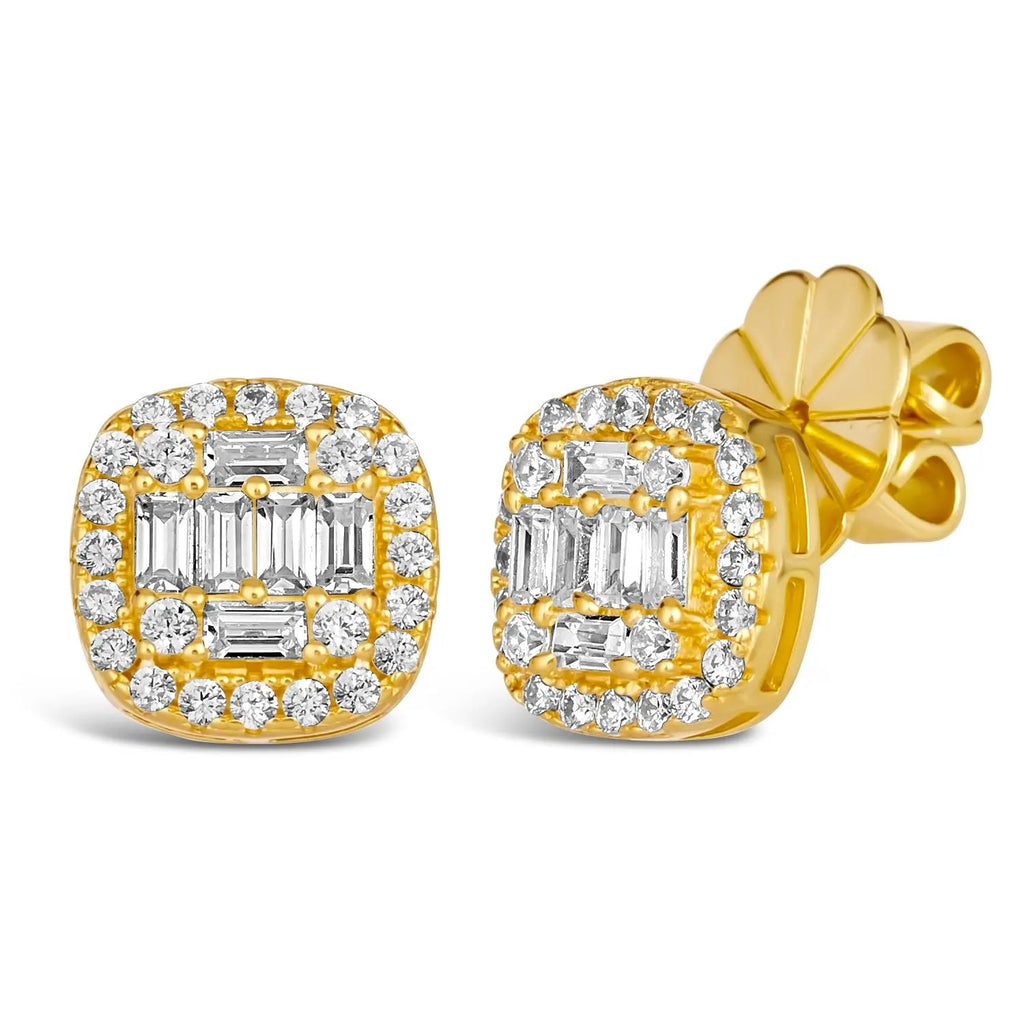 Kendra Baguette Studs