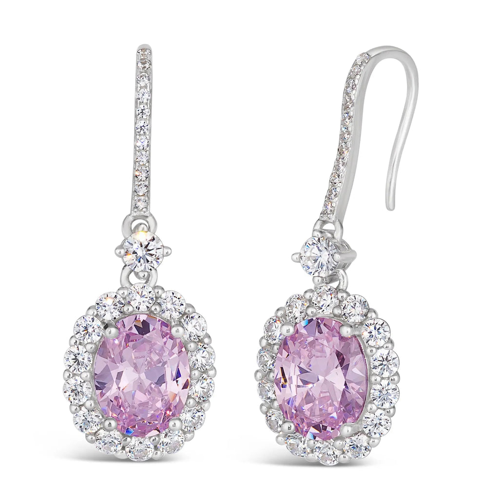Kennedy Crystalline Earrings in Argyle Pink