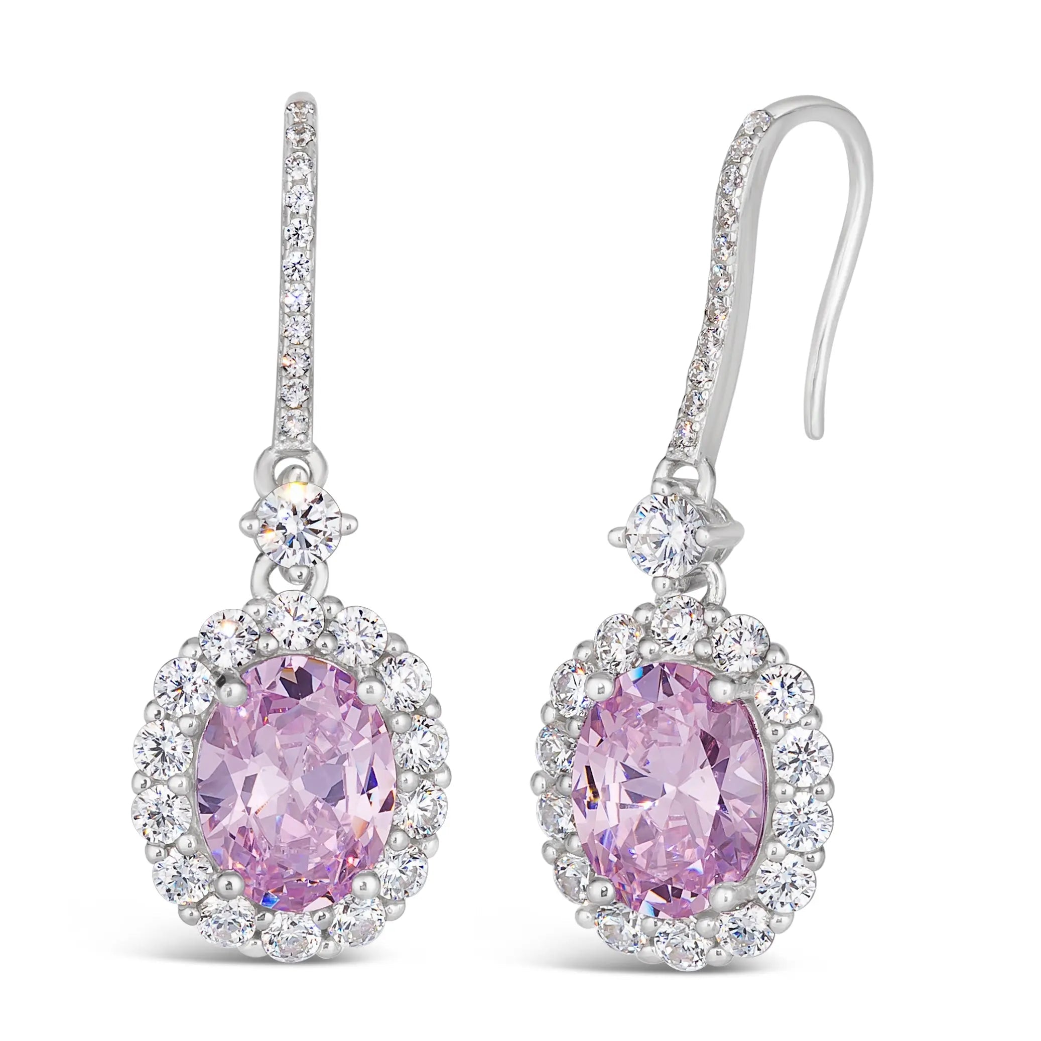 Kennedy Crystalline Earrings in Argyle Pink