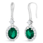 Kennedy Crystalline Earrings in Emerald