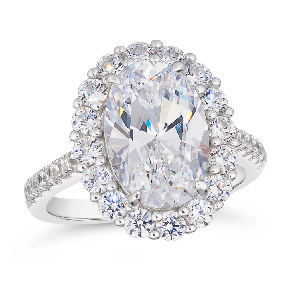 Kennedy Crystalline Ring in White Diamond