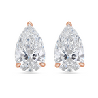 Lab-Grown Pear Diamond Studs