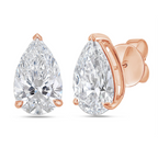 Lab-Grown Pear Diamond Studs