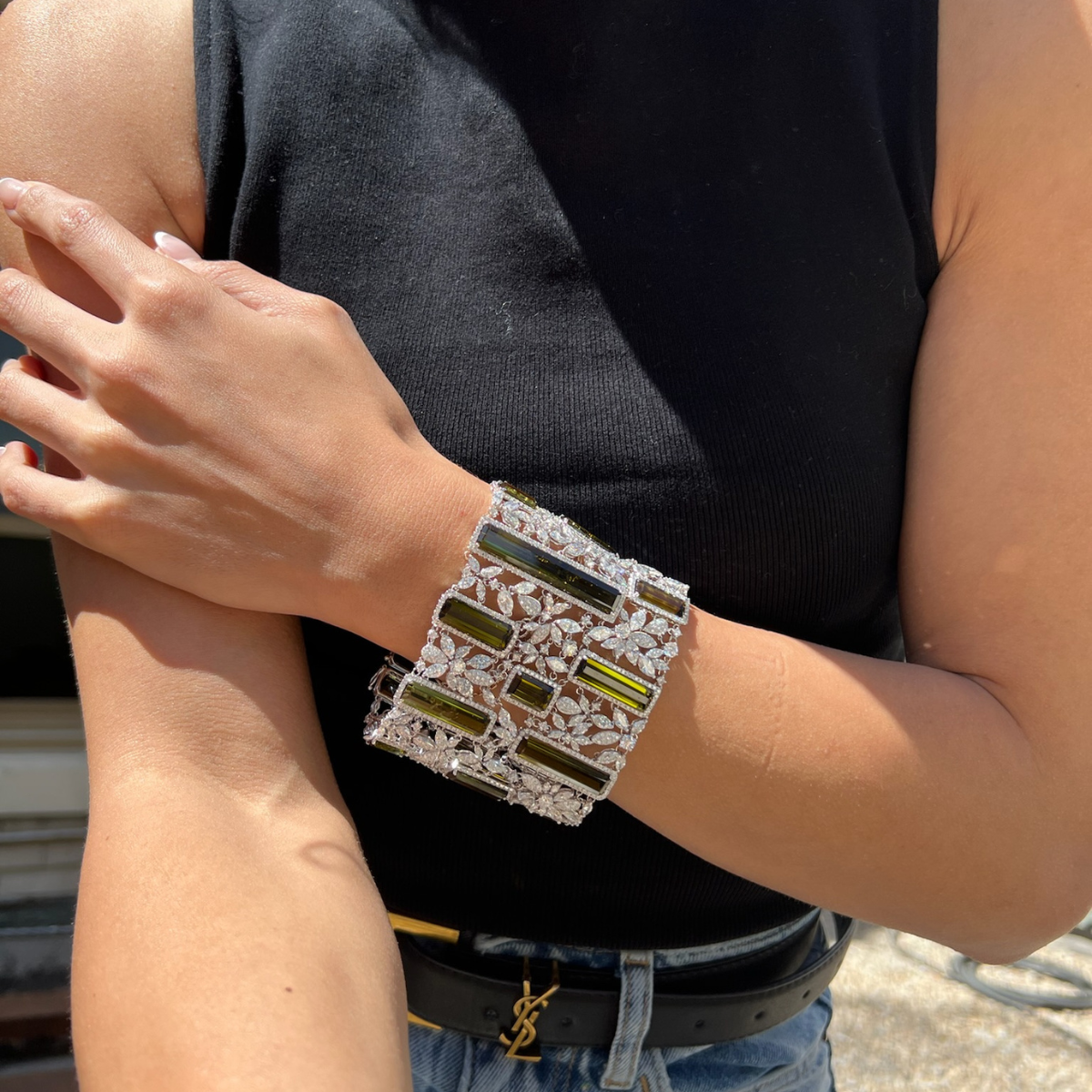 Peridot Diamond Bracelet