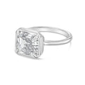 Lab-Grown Cushion Diamond Bezel Ring