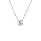Lab-Grown Round Diamond Solitaire Pendant