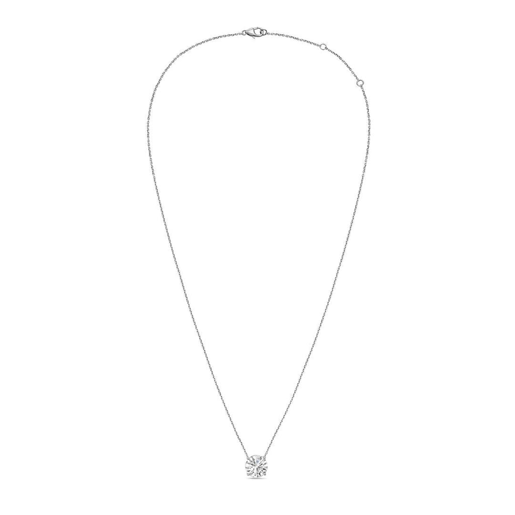Lab-Grown Round Diamond Solitaire Pendant