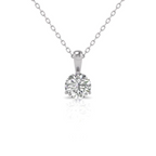 Lab-Grown Solitaire On Bail Diamond Pendant