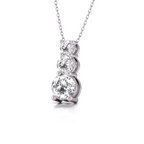 Lab Grown Past Present Future Diamond Pendant