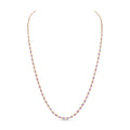 Oval Pink Sapphire Necklace