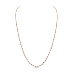 Oval Pink Sapphire Necklace