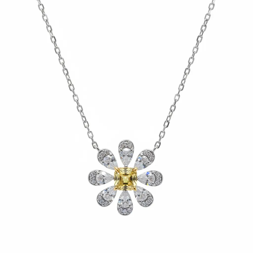 La Marguerite Necklace In Yellow Bel air bloom