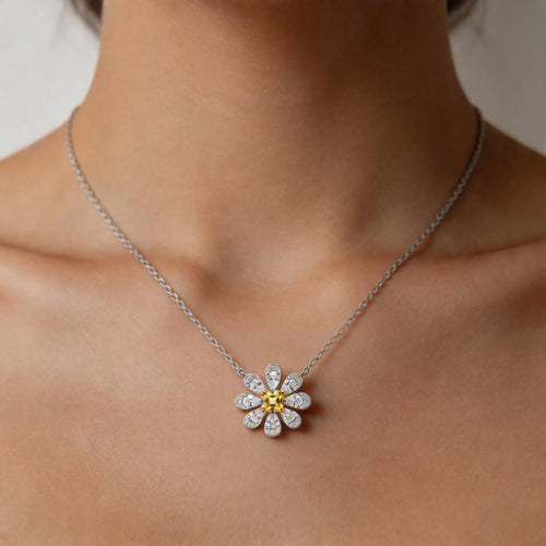 La Marguerite Necklace In Yellow Bel air bloom