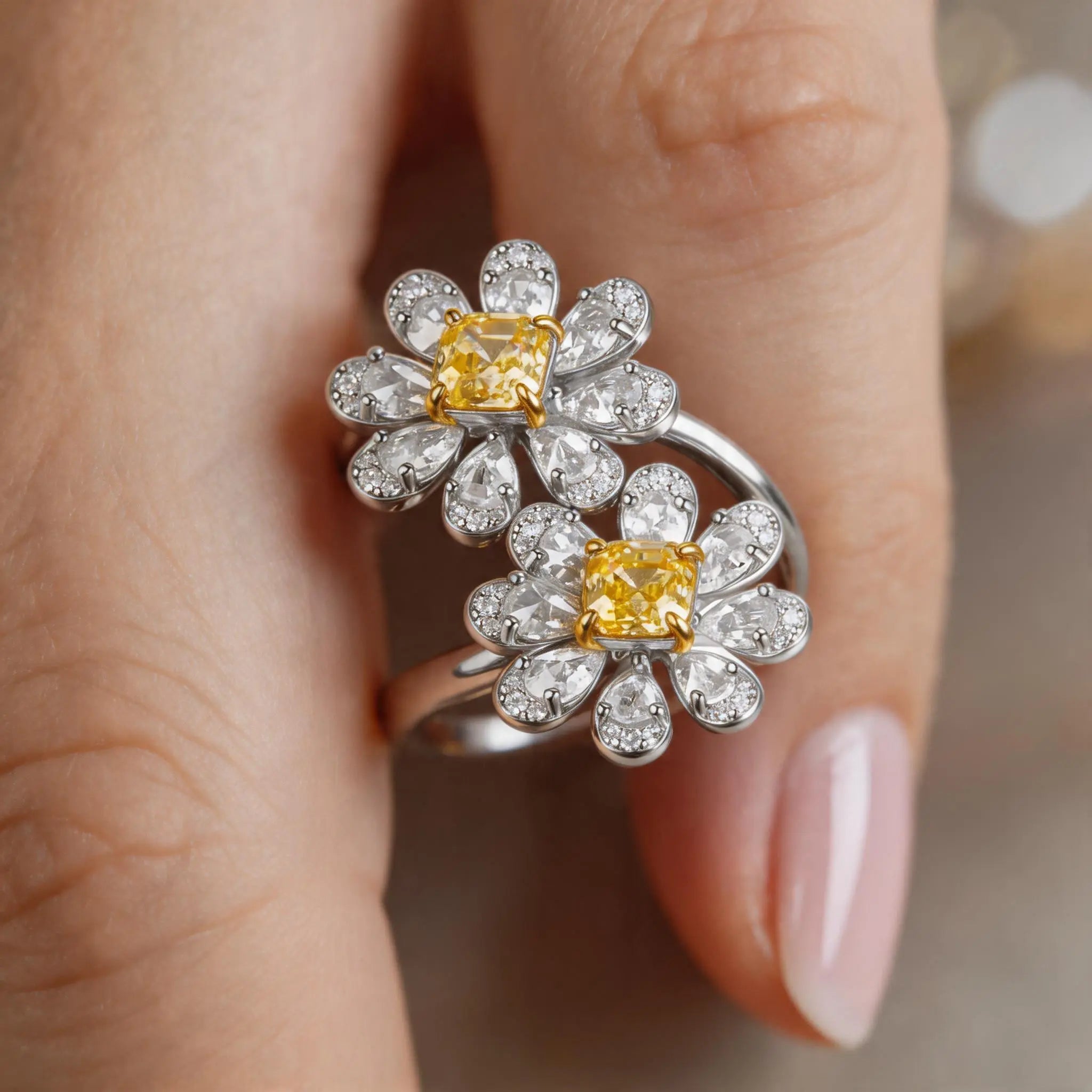 La Marguerite Ring In Yellow