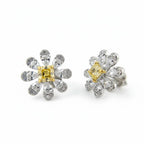 La Marguerite Studs In Yellow