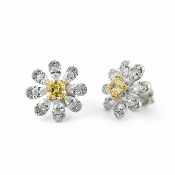 La Marguerite Studs In Yellow