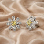 La Marguerite Studs In Yellow