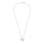 Lab Grown Marquise Diamond Bezel Pendant