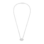 Lab Grown Oval Diamond Bezel Pendant