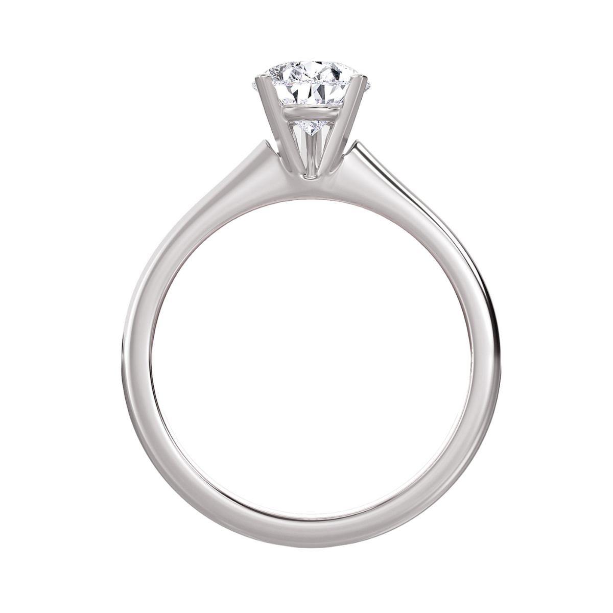 Lab Grown Pear Diamond Solitaire Engagement Ring