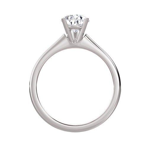 Lab Grown Pear Diamond Solitaire Engagement Ring