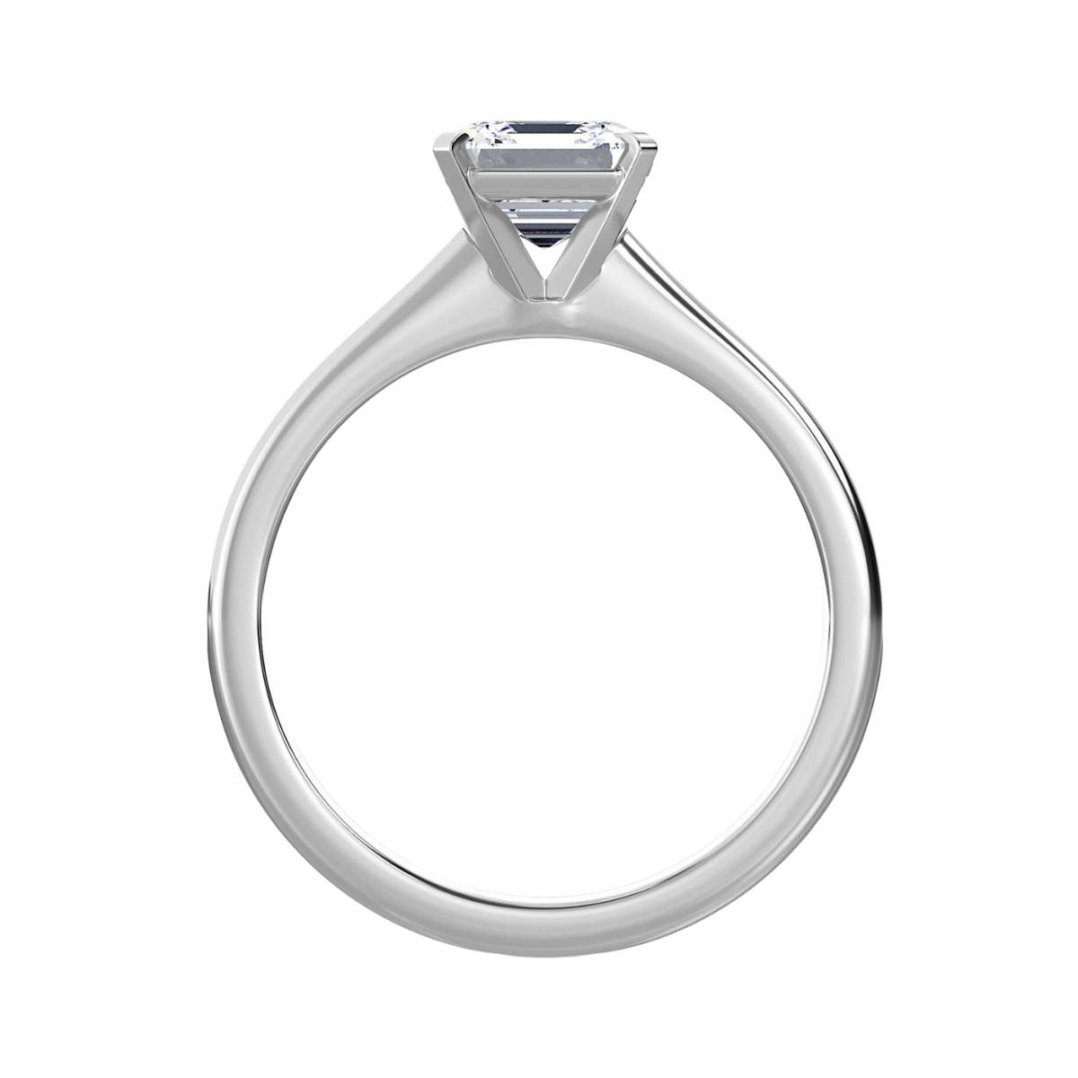 Lab-Grown Princess Cut Solitaire Engagement Ring