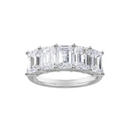 Lab Grown 5 Stone Emerald Diamond Band