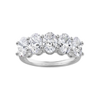 Lab-Grown 5-Stone Oval-Cut Diamond Band