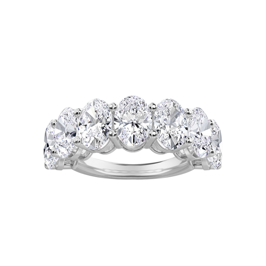 Lab Grown 7 Stone Oval Diamond Band