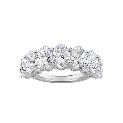 Lab Grown 7 Stone Oval Diamond Band